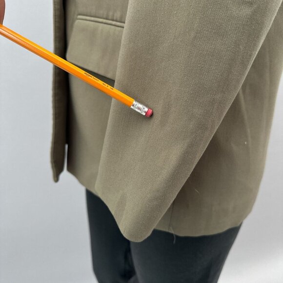 ZARA Womens Blazer Jacket Double-Breasted Oversize Pockets Long‎ Sleeve Khaki XS - Picture 9 of 16